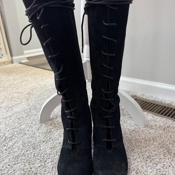 JoyFolie Distressed Suede Elbony Boots - Picture 4 of 8
